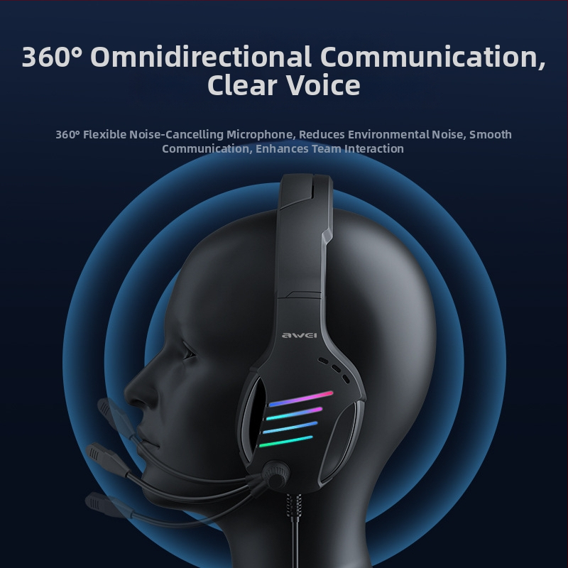 GM-5 Drôtové herné slúchadlá s omnidirekcným mikrofónom, 3,5 mm konektor, 32 Ω, citlivosť >110 dB, kábel 2,1 m