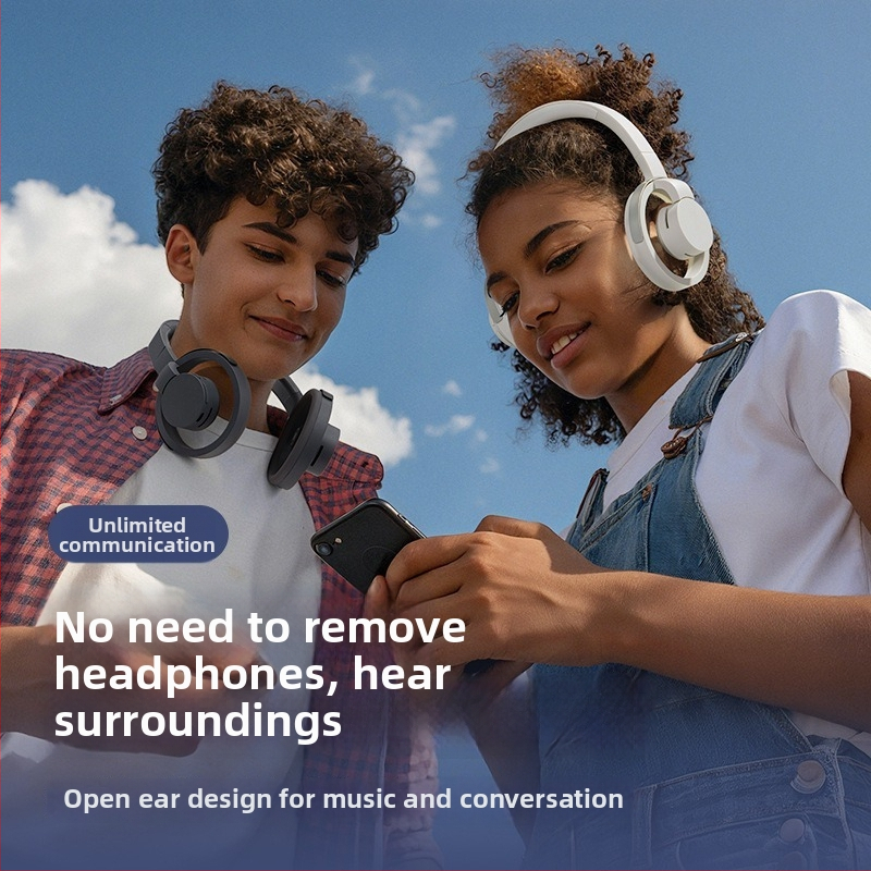 RH6200 Bezdrôtové slúchadlá na hlavu, otvorený dizajn, Bluetooth 5.3, dosah 15 m, 8+ hodín výdrže, stereó