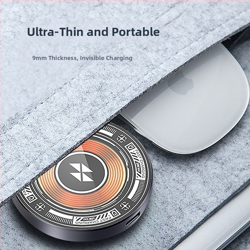 Priehľadný magnetický bezdrôtový nabíjač pre Apple iPhone — 15W PD rýchle nabíjanie