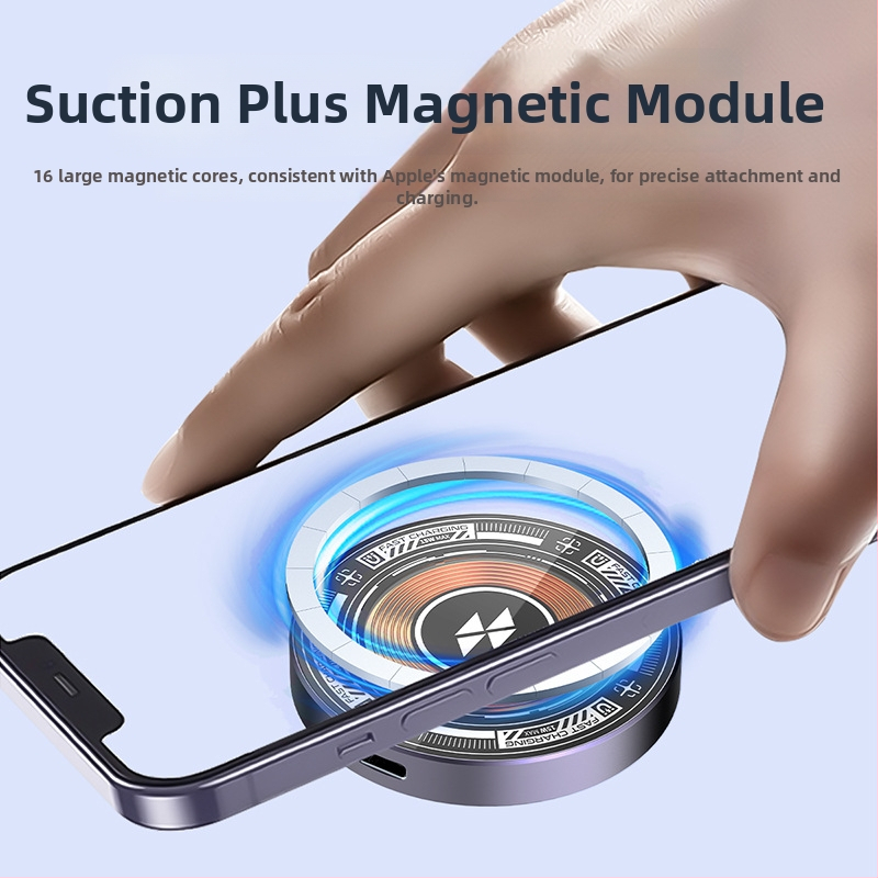 Priehľadný magnetický bezdrôtový nabíjač pre Apple iPhone — 15W PD rýchle nabíjanie