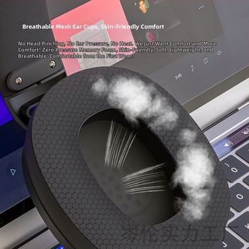 Bezdrôtové herné slúchadlá pre PC s potlačením šumu, IPX6, Bluetooth 5.0, dosah 5 m, výdrž batérie 8+ hodín