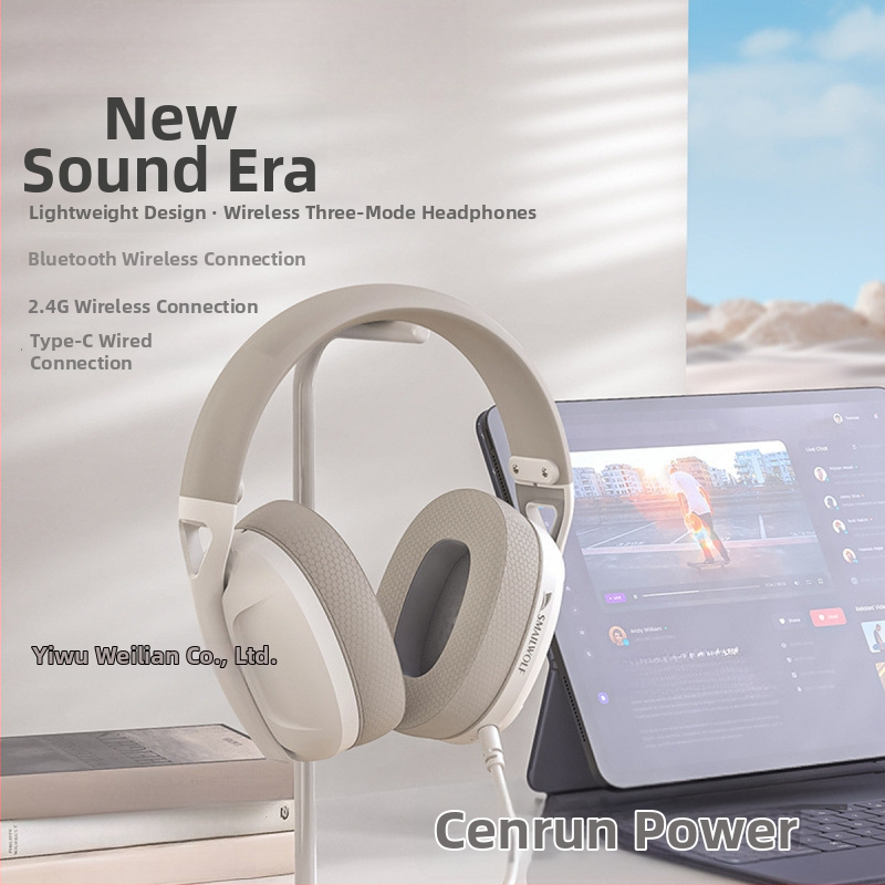 Bezdrôtové herné slúchadlá pre PC s potlačením šumu, IPX6, Bluetooth 5.0, dosah 5 m, výdrž batérie 8+ hodín