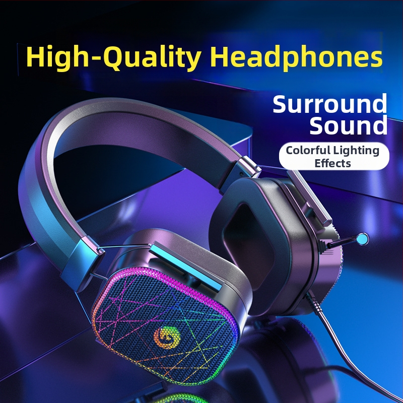 Drôtový herný headset so 7.1 surround zvukom, USB rozhranie, RGB osvetlenie, dvojitý 3,5 mm konektor a zabudovaný mikrofón