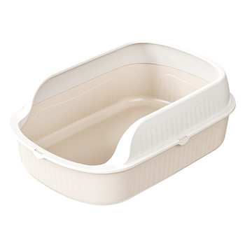 Hamani poluzatvorená misa na mačací trus, proti rozstrekovaniu a kontrole vône, PP plast