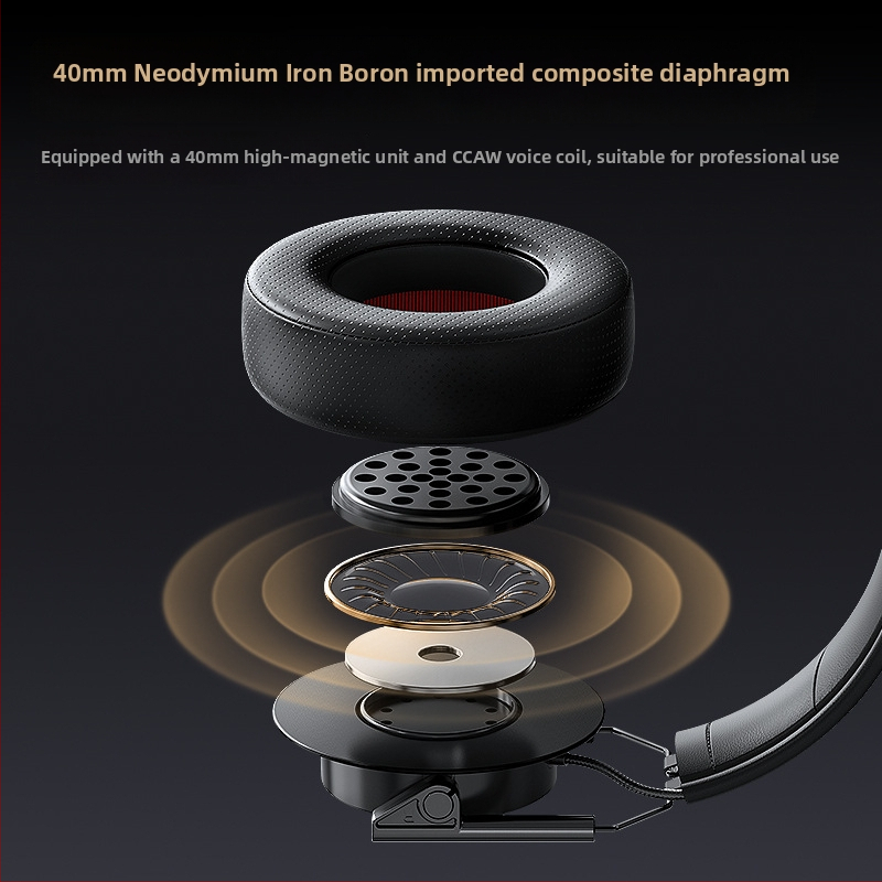 Wolfhound JT01x káblové monitorové slúchadlá na nahrávanie a živé vysielanie, 40 mm reproduktory, frekvenčný rozsah 20–20000 Hz, 3,5/6,3 mm konektor, 3 m kábel