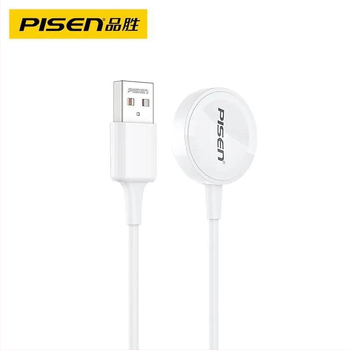 Pisen 2-v-1 Bezdrôtová Nabíjačka na Apple Watch – Stojan, Magnetické Nabíjanie, 5W, QC2.0, Kompatibilný so Series 7/6/SE