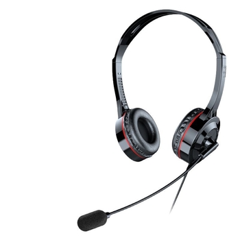 Casca cu fir SH10 pentru echipamente de comunicații, purtare pe cap, 3,5 mm jack (Răspuns în frecvență: 100–10000 Hz; Impedanță: 32 Ω; Lungimea cablului: 2 m)