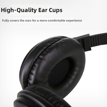 Drôtové slúchadlá s mikrofónom pre PC – 3,5 mm konektor, 32 Ω impedance, frekvenčný rozsah 38–40 Hz, kábel 1,5 m