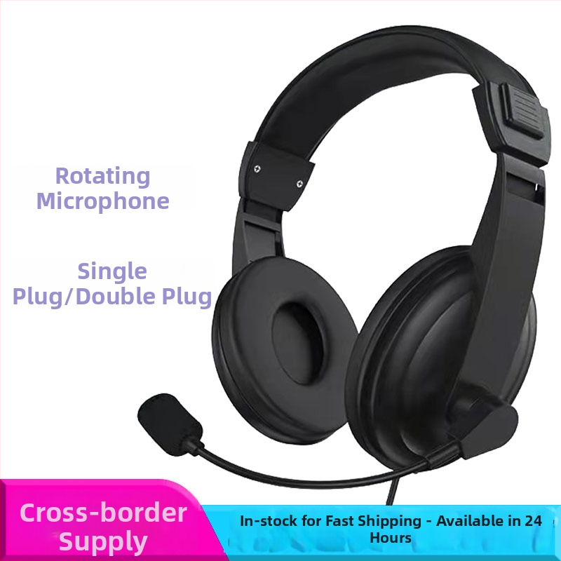 Drôtové slúchadlá s mikrofónom pre PC – 3,5 mm konektor, 32 Ω impedance, frekvenčný rozsah 38–40 Hz, kábel 1,5 m