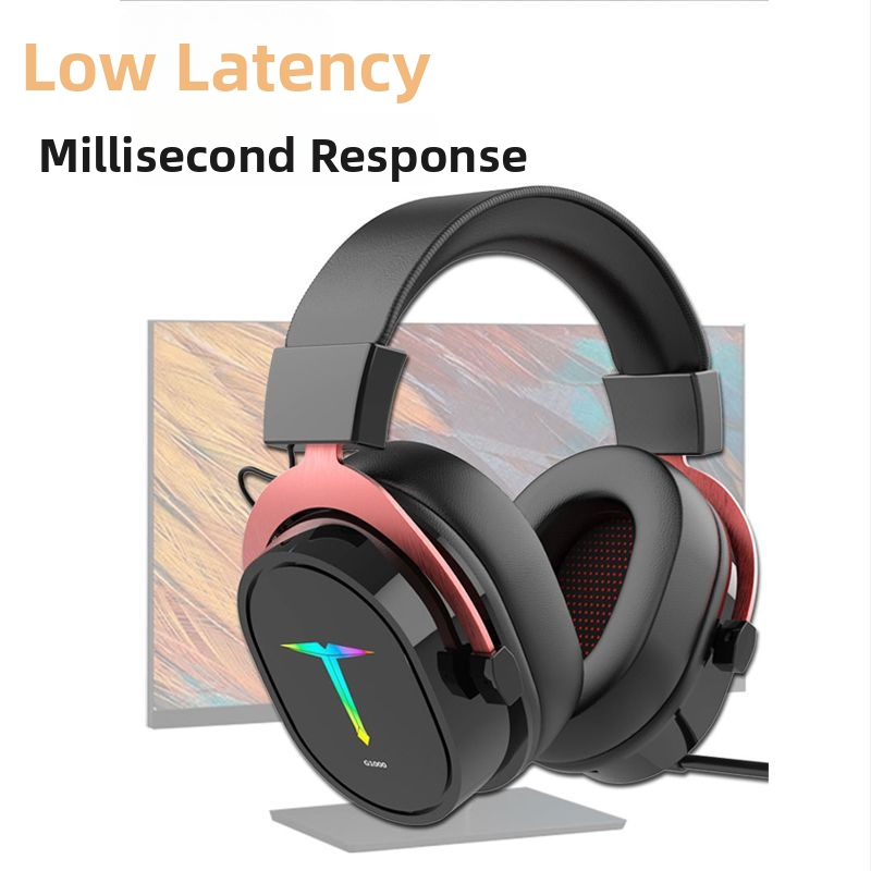 Bezdrôtové slúchadlá na hlavu s mikrofónom pre esporty, Bluetooth, kompatibilné s PC i telefónom, 2,4 GHz