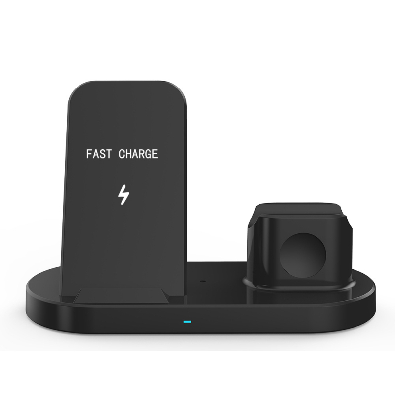 Tri-u-jednom bežični punjač 15W za Apple Watch i slušalice uz punjačku stanicu, USB-C, QC3.0