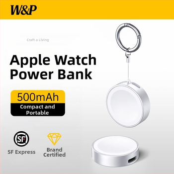 W&P magnetické rýchlo nabíjacie stojan pre Apple Watch S10 / Séria 8–9, 5W, 0.5A, QC4.0