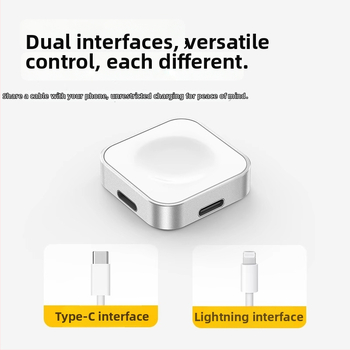 W&P magnetické rýchlo nabíjacie stojan pre Apple Watch S10 / Séria 8–9, 5W, 0.5A, QC4.0