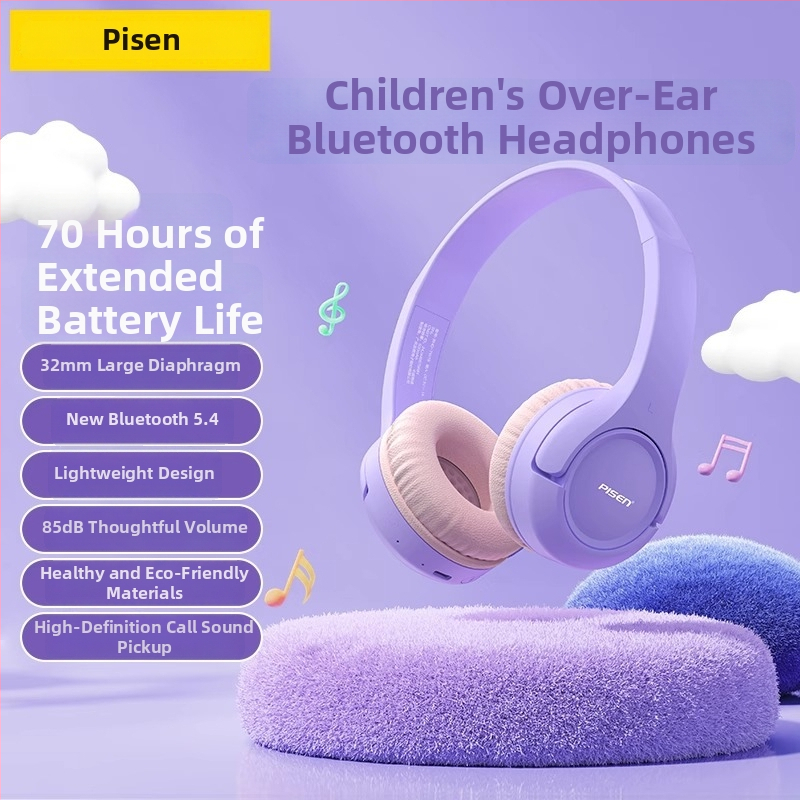 Pisen HC-100 Slúchadlá na hlavu, bezdrôtové Bluetooth, online učenie