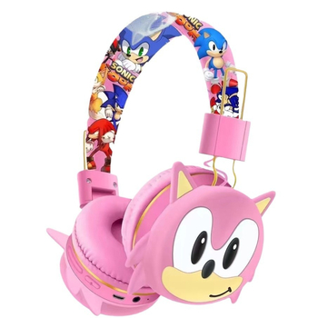 Casca Bluetooth pentru copii AH-906S, cu bandă pentru cap, stereo wireless (Bluetooth 5.0, rază 10 m, autonomie >8 h)