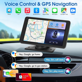 Bežični CarPlay navigacijski sustav za automobil s Bluetooth FM in HD prikazom stražnje kamere — Dual‑core CPU • 1GB RAM • 16GB ROM • 1080P zaslon • Type-C sučelje