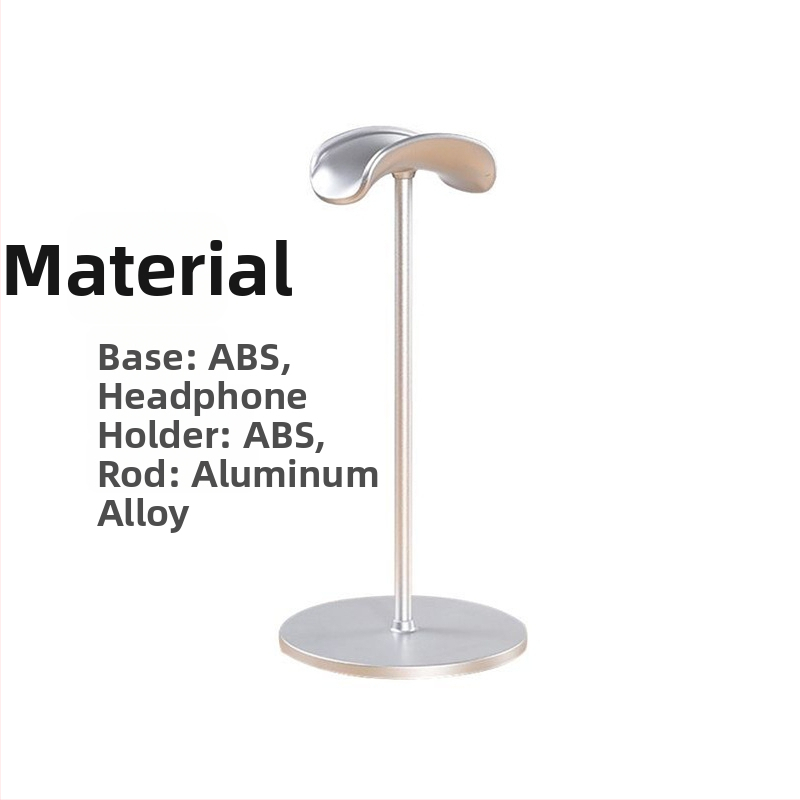 Austiņu statīvs no alumīnija sakausējuma, darba galda pretslidējošu virsmu, svars 110 g, 2023. gada modelis