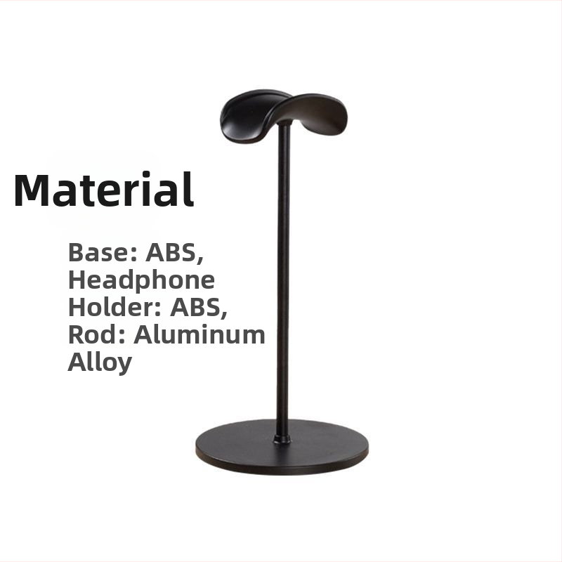 Austiņu statīvs no alumīnija sakausējuma, darba galda pretslidējošu virsmu, svars 110 g, 2023. gada modelis