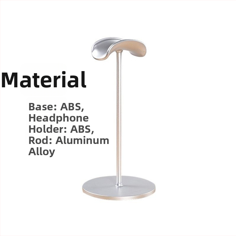 Austiņu statīvs no alumīnija sakausējuma, darba galda pretslidējošu virsmu, svars 110 g, 2023. gada modelis