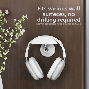 Austiņu turētājs, D3 plastmasas modelis, universāla savietojamība, sienas uzglabāšana, 74g, pielāgojams