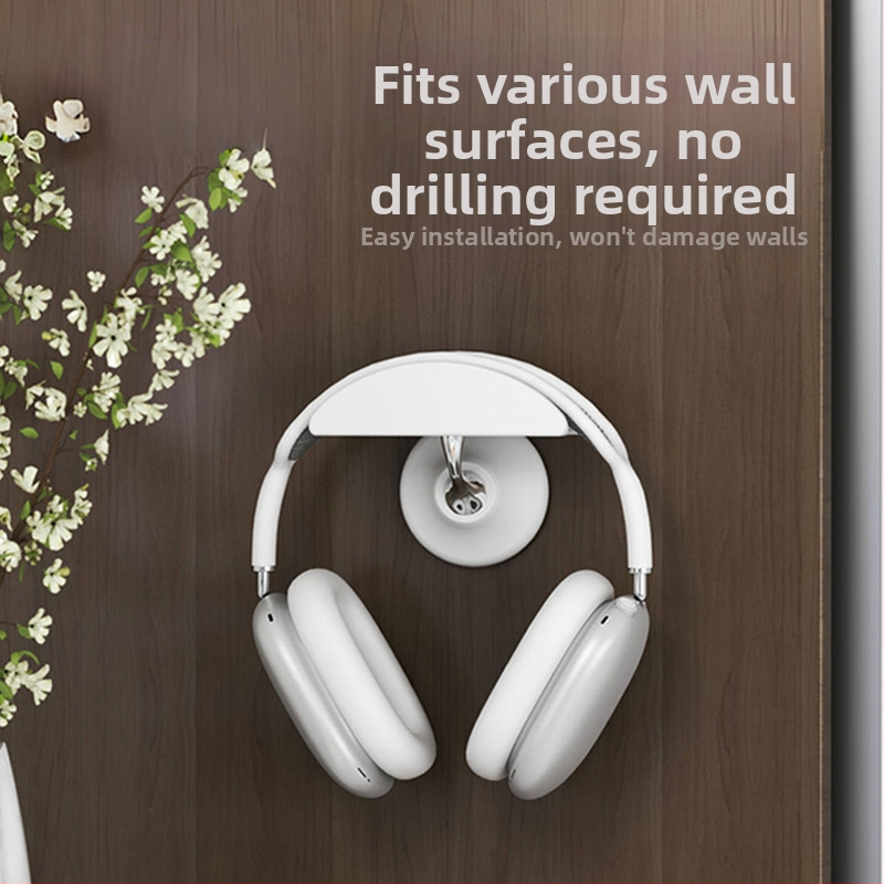 Austiņu turētājs, D3 plastmasas modelis, universāla savietojamība, sienas uzglabāšana, 74g, pielāgojams