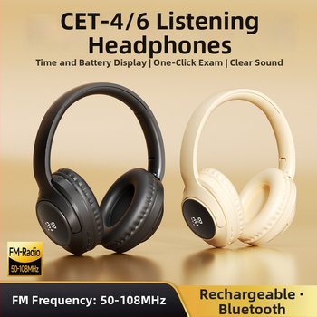 Bezdrôtové slúchadlá pre anglické počúvanie Cet-4/6, 40 mm reproduktory, 32 Ω, 20–20000 Hz, 98 dB, bez mikrofónu