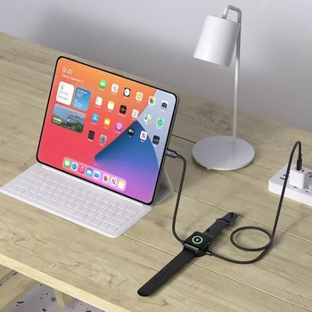 L5s 2 v 1 nabíjací kábel pre telefón a Apple Watch | Qi bezdrôtové nabíjanie, 5W, dĺžka 1 m