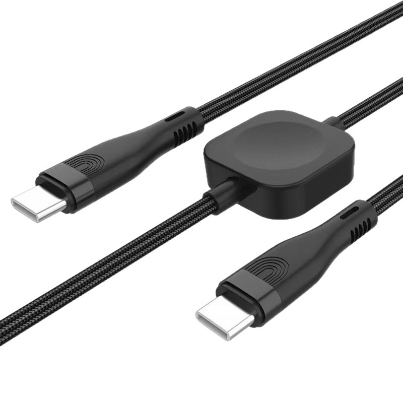 L5s 2 v 1 nabíjací kábel pre telefón a Apple Watch | Qi bezdrôtové nabíjanie, 5W, dĺžka 1 m