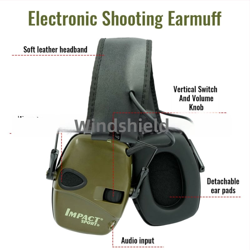 Kõrvakaitsmed jahinduseks, pea peal kinnitatav, heli vastuvõtt ja müra vähendamine