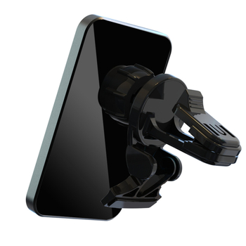 Magnetski bežični punjač za auto s držačem za telefon u otvoru ventilacije, 15W brzo punjenje QC+PD, 9V2A/5V2.4A