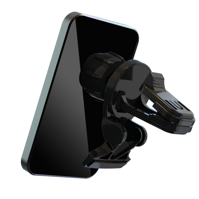 Magnetski bežični punjač za auto s držačem za telefon u otvoru ventilacije, 15W brzo punjenje QC+PD, 9V2A/5V2.4A