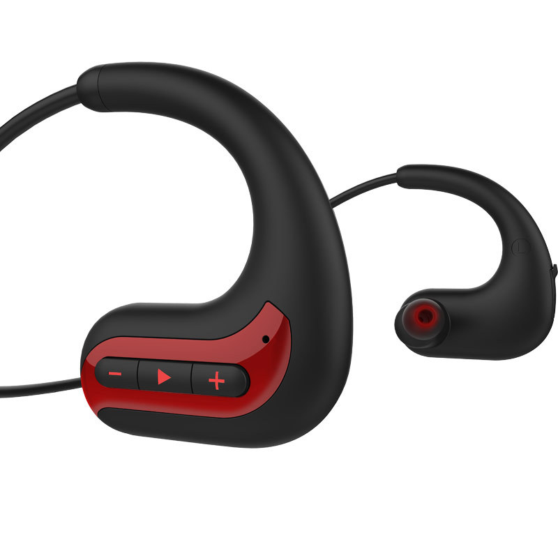 Căști sport Bluetooth, design pentru ureche prinsă, IP68, Bluetooth 5.0, rază 15 m, autonomie >8 ore