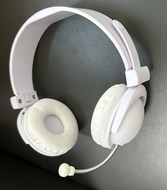 Bežične bežične slušalice za glavu, stil trake, crtani dizajn lutke, PU kožni jastučići, ABS kućište, OEM prilagodba, 35.6 g
