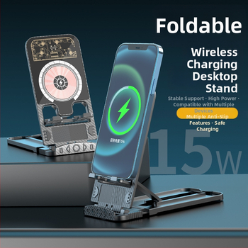 Nový bezdrôtový rýchlonabíjač na stole 3 v 1 pre iPhone a slúchadlá, magnetické nabíjanie, QC 3.0, až 15 W