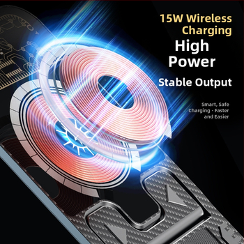 Nový bezdrôtový rýchlonabíjač na stole 3 v 1 pre iPhone a slúchadlá, magnetické nabíjanie, QC 3.0, až 15 W