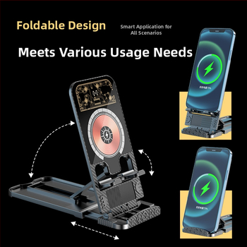 Nový bezdrôtový rýchlonabíjač na stole 3 v 1 pre iPhone a slúchadlá, magnetické nabíjanie, QC 3.0, až 15 W