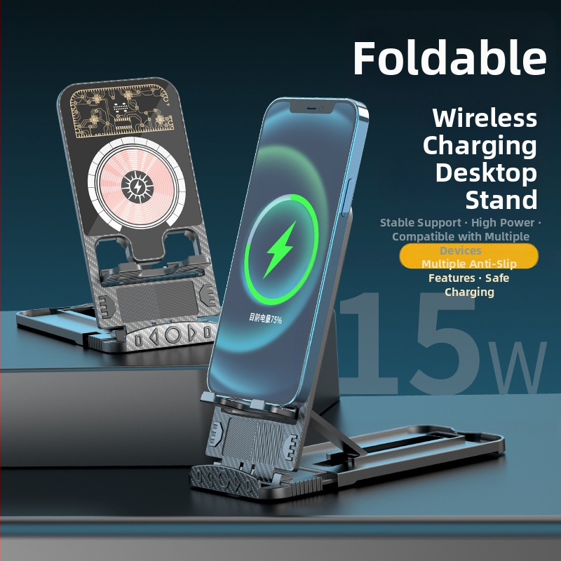 Nový bezdrôtový rýchlonabíjač na stole 3 v 1 pre iPhone a slúchadlá, magnetické nabíjanie, QC 3.0, až 15 W