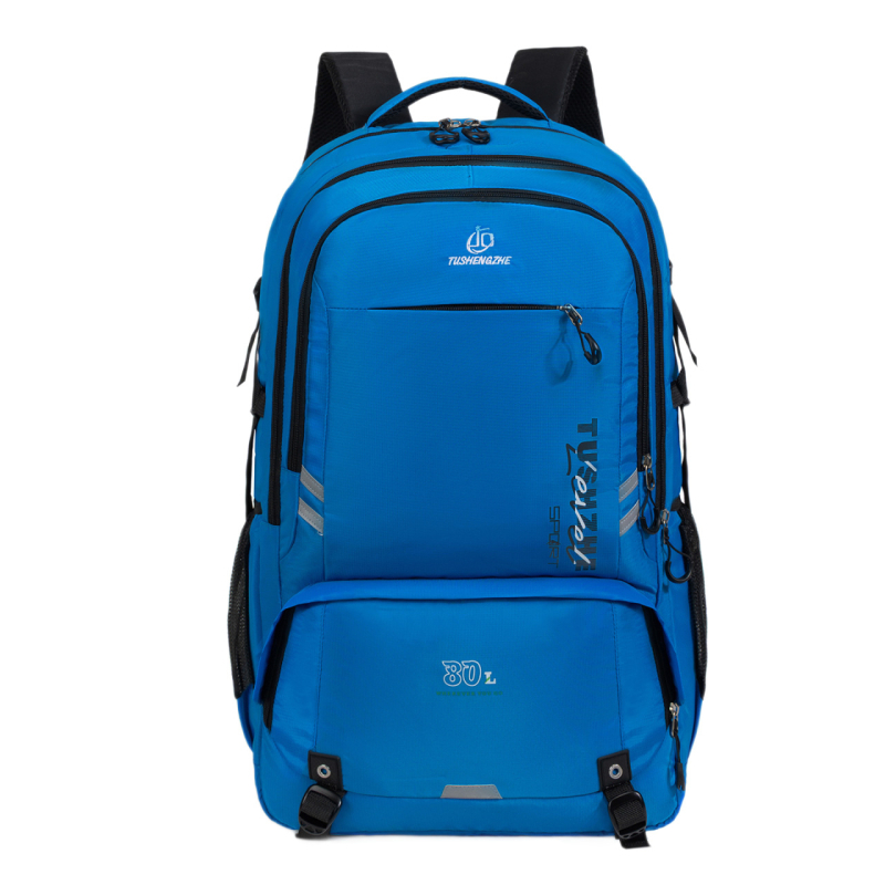 Turistický batoh z nylonu, priedušný a vodeodolný, zakrivený ramenný popruh, polyesterová podšívka, unisex