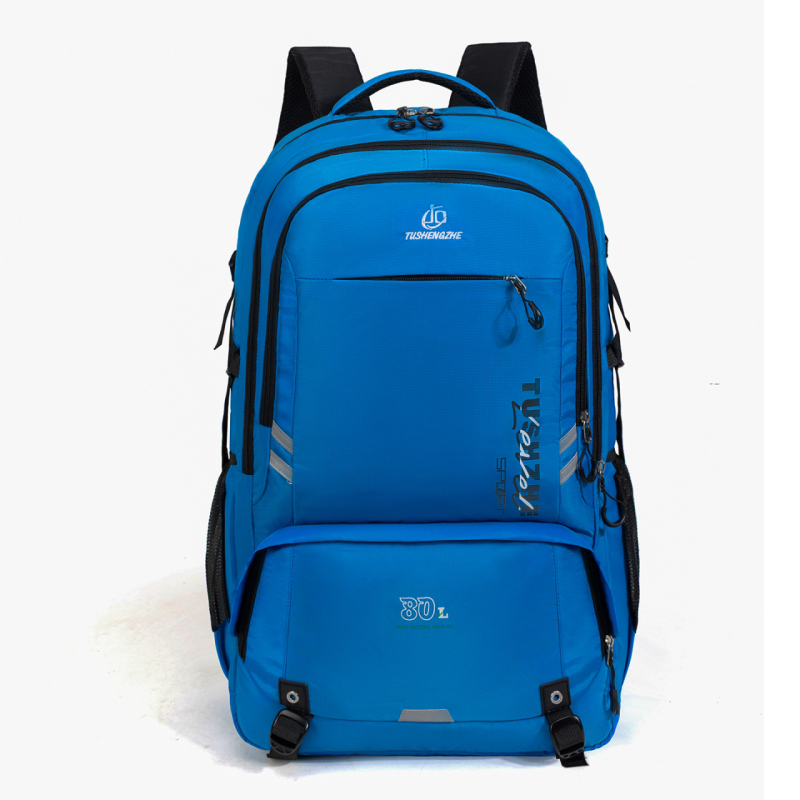 Turistický batoh z nylonu, priedušný a vodeodolný, zakrivený ramenný popruh, polyesterová podšívka, unisex