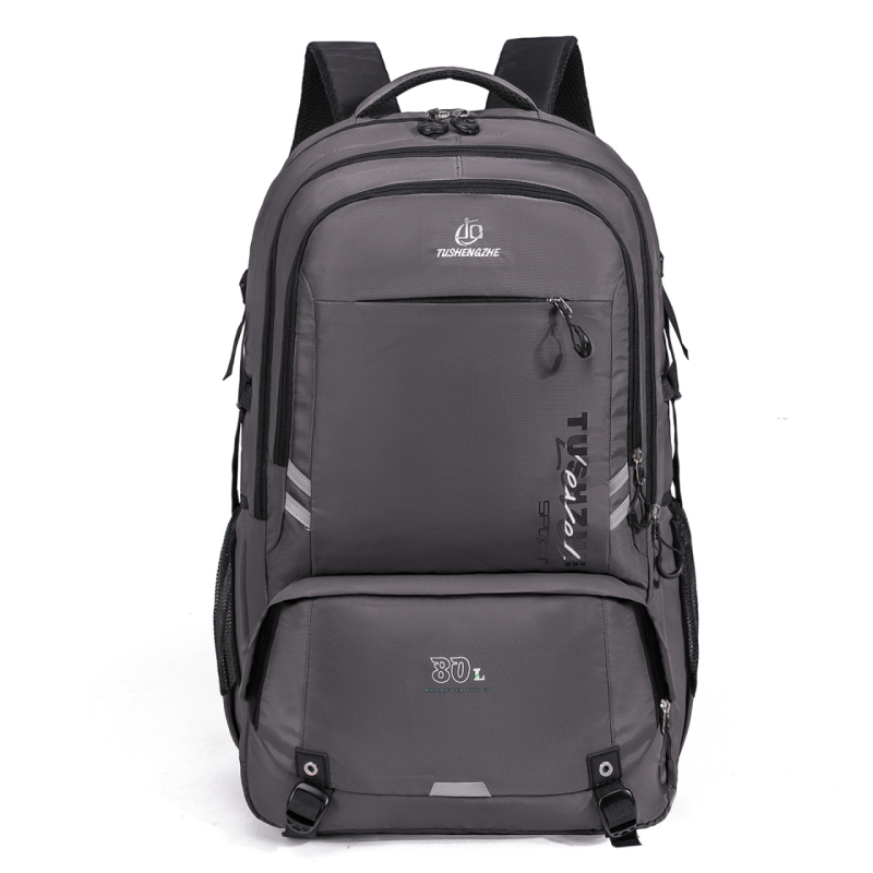 Turistický batoh z nylonu, priedušný a vodeodolný, zakrivený ramenný popruh, polyesterová podšívka, unisex