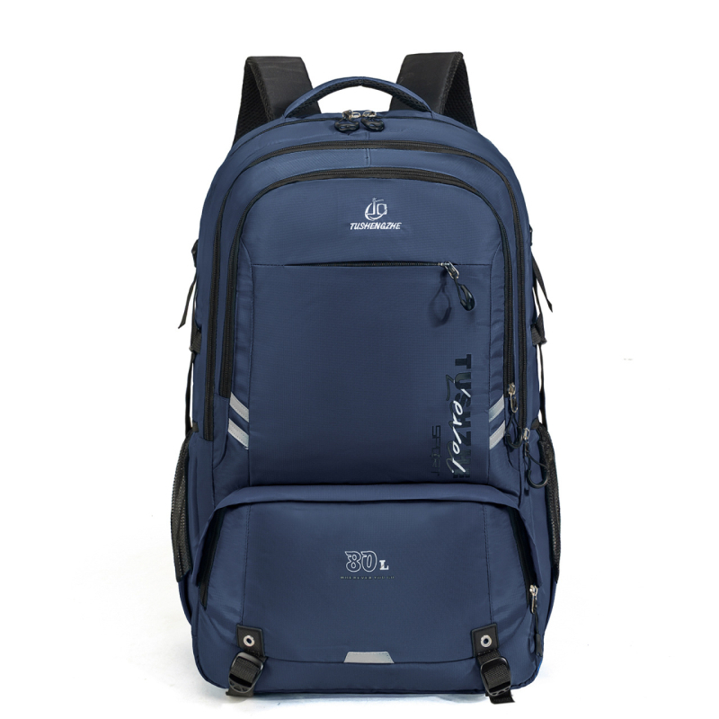 Turistický batoh z nylonu, priedušný a vodeodolný, zakrivený ramenný popruh, polyesterová podšívka, unisex