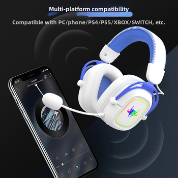 Bezdrôtový herný headset, trojmodový Bluetooth, 53 mm reproduktory, 20 Hz–20 kHz, 32 Ω, 116 dB