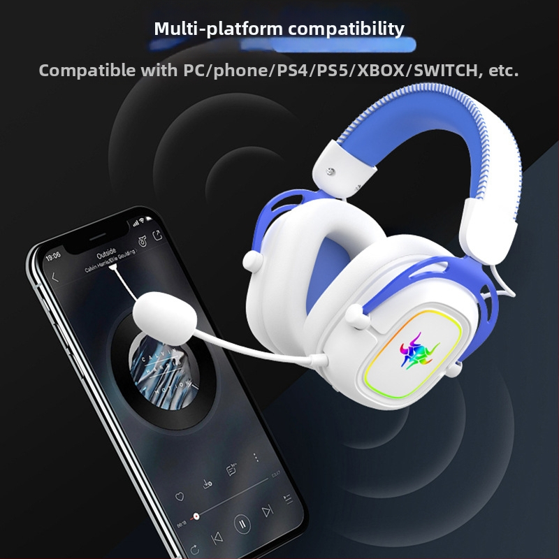 Bezdrôtový herný headset, trojmodový Bluetooth, 53 mm reproduktory, 20 Hz–20 kHz, 32 Ω, 116 dB