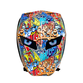 LED batoh na motocyklové jazdy s Bluetoothom, nepremokavý tvrdý shell, ABS+PC materiál