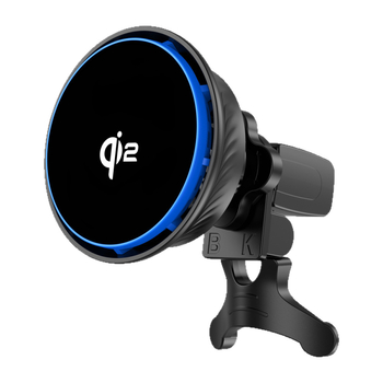 Autós telefontartó Qi2-szcertifikált hűtőventilátorral, 15W mágneses vezeték nélküli töltővel, QC3.0 gyors töltéssel és univerzális kompatibilitással