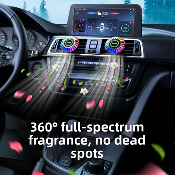 Auto iekšējā atmosfēras gaisma ar RGB, aromaterapiju, balsu vadītu mūzikas ritmu, USB barošanai spirālveida lampai