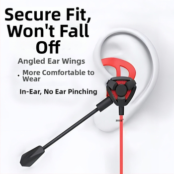 Káblové herné slúchadlá s mikrofónom, in-ear, pre PC/Desktop/notebook, 3,5 mm, 20–20000 Hz, 16 Ω
