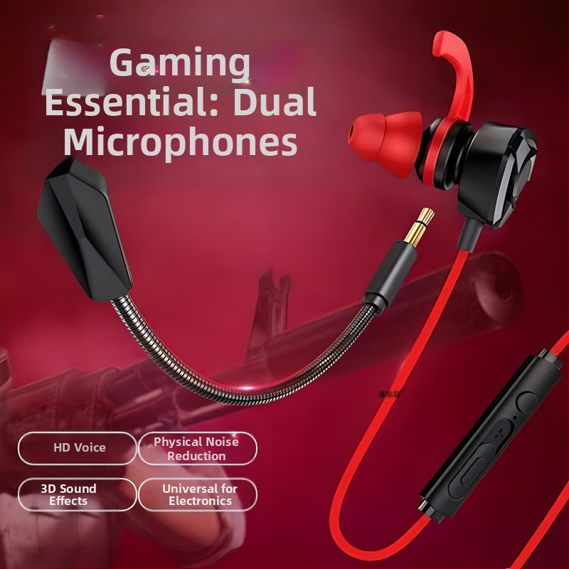 Káblové herné slúchadlá s mikrofónom, in-ear, pre PC/Desktop/notebook, 3,5 mm, 20–20000 Hz, 16 Ω