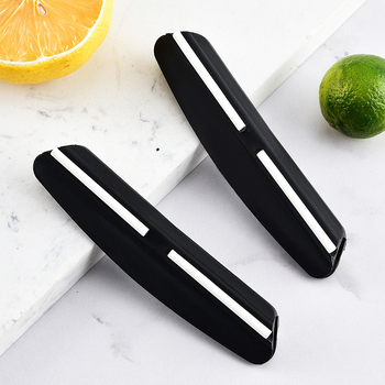 Pomočník na brúsenie nožov s pevným uhlom, keramický materiál, potlačené logo, prispôsobiteľný, moderný minimalistický štýl