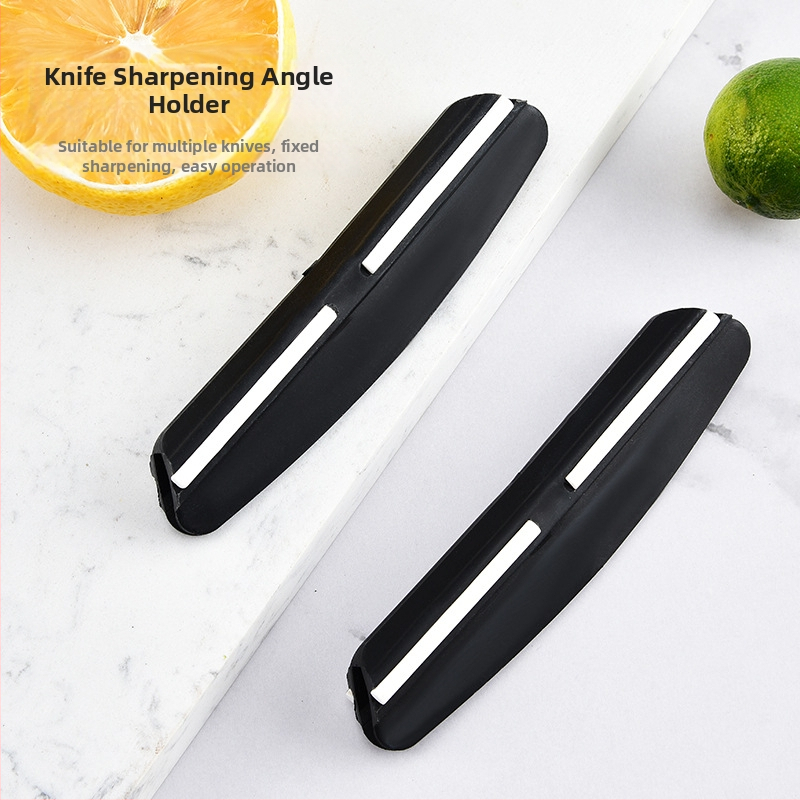 Pomočník na brúsenie nožov s pevným uhlom, keramický materiál, potlačené logo, prispôsobiteľný, moderný minimalistický štýl